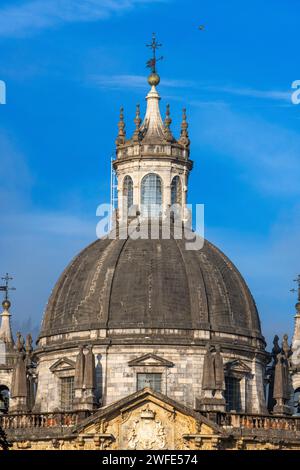 Heiligtum und Basilika Loyola, zwischen den Städten Azpeitia und Azcoitia, Spanien. Der Loyola-Schrein und die basilika oder Loiolako basilika ist ein Monumental Stockfoto