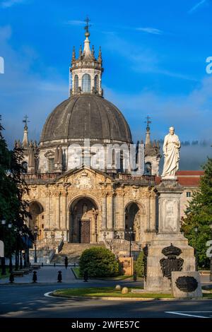 Heiligtum und Basilika Loyola, zwischen den Städten Azpeitia und Azcoitia, Spanien. Der Loyola-Schrein und die basilika oder Loiolako basilika ist ein Monumental Stockfoto