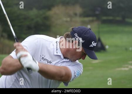 Pebble Beach, USA. 30. Januar 2024. Pebble Beach, Monterey, Kalifornien, USA - 30. Januar 2024 Sepp Straka (Österreich), das vor der zweiten „Signature“-Veranstaltung der USA PGA Tour Saison in den berühmten Pebble Beach Links übt. Quelle: Motofoto/Alamy Live News Stockfoto