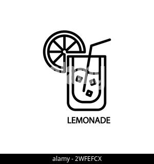 Limonade-Symbol. Einfaches Element aus der Getränkesammlung. Creative Lemonade Symbol für Web-Design, Vorlagen, Infografiken und mehr Stock Vektor