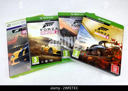 Forza Horizon Videospielserie – Wales, Großbritannien – 29. Januar 2024 Stockfoto