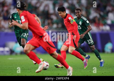 Al Rayyyan, Katar. 30. Januar 2024. Son Heung-min (KOR) Fußball/Fußball : AFC Asien-Cup Katar 2023 Achtelfinale zwischen Saudi-Arabien 1(2-4)1 Südkorea im Education City Stadium in Al Rayyan, Katar. Quelle: Naoki Morita/AFLO SPORT/Alamy Live News Stockfoto