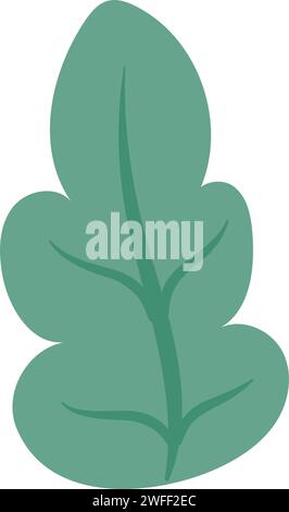 Isolierter farbiger natürlicher Blattsymbol Vektor Stock Vektor