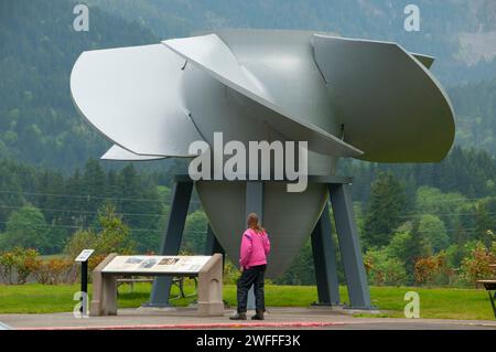 Turbine, Bonneville Dam, Columbia River Gorge National Scenic Bereich, Oregon Stockfoto