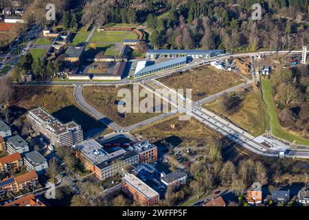 Luftbild, Ostpark Quartier Feldmark, Baustelle ehemaliger Alter Friedhof, Altenbochum, Bochum, Ruhrgebiet, Nordrhein-Westfalen, Deutschland ACHTUNGxMINDESTHONORARx60xEURO *** Luftaufnahme, Ostpark Quartier Feldmark, Baustelle ehemaliger alter Friedhof, Altenbochum, Bochum, Ruhrgebiet, Nordrhein-Westfalen, Deutschland ATTENTIONxMINDESTHONORARx60xEURO Stockfoto