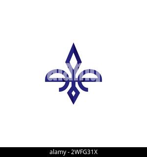 Blumenelement-Logo. Logo-Vorlage Stock Vektor