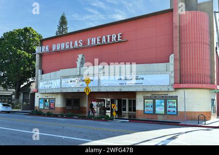 CULVER CITY, KALIFORNIEN - 28. JAN 2024: Das Kirk Douglas Theatre am Washington Boulevard. Stockfoto