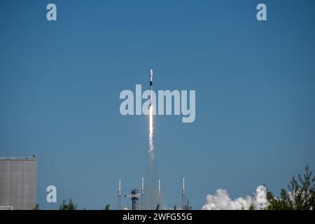 SpaceX Falcon 9 startet NG-20 Cargo Supply Mission Stockfoto