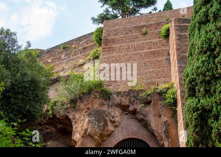 Der Tarpeian Rock - Rom - Italien Stockfoto