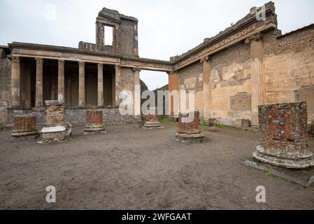 Ruinen der Basilika - Pompeji - Italien Stockfoto