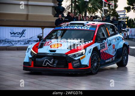 WRC 2024 Monte-Carlo Leistungsbühne Stockfoto