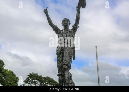 Andres Bonifacio Schrein Monument, philippinischer Nationalheld der philippinischen Unabhängigkeit, San Pablo, Stadt der sieben Seen, Laguna, Philippinen Stockfoto