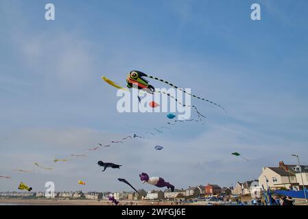 Newbiggin by the Sea Kite Festival Stockfoto