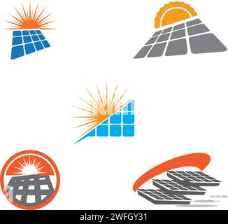 Solar Icon Vektor Illustration Design Logo Vorlage Stock Vektor