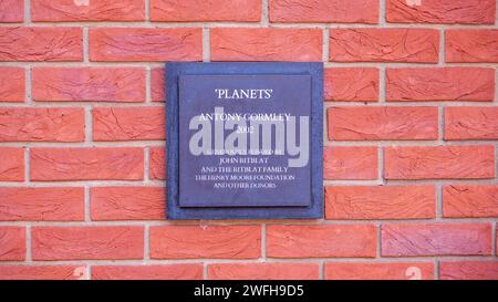 Die Planets sind Kunstwerke und Skulpturen im British Museum, Euston Road, London Stockfoto