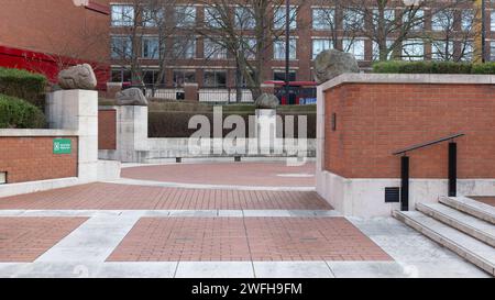 Die Planets sind Kunstwerke und Skulpturen im British Museum, Euston Road, London Stockfoto