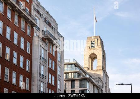 Das Gebäude der Abbey National Building Society in der 219–229 Baker Street, 221b ist Sherlock Holmes Adresse in den Büchern von Arthur Conan Doyle. Stockfoto