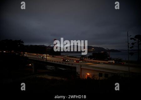 San Francisco bei Nacht Stockfoto