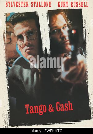 Tango & Cash (Warner Brothers, 1989). Buddy Cop-Action-Film mit Sylvester Stallone und Kurt Russell. Stockfoto