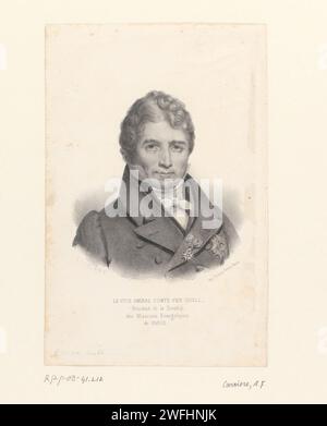 Portret van de admiraal Charles Henri Ver-Huell, Antoine Fulcrand Carrière, in oder nach 1830 - in oder vor 1855 Druck Paris Papier historische Personen Stockfoto