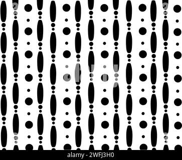 Abstrakte Illustration mit Schwarzweiß-Muster Stockfoto