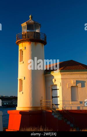 Coquille Fluss Leuchtturm, Bullards Beach State Park, Oregon Stockfoto