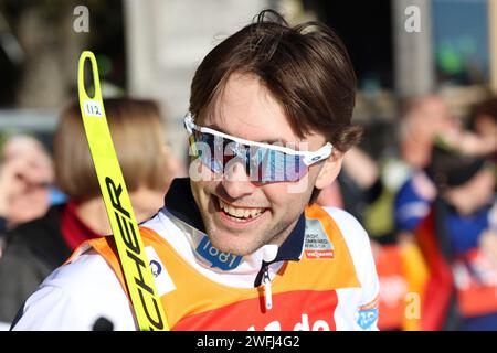 Schonach, Deutschland. Januar 2024. Jarl Magnus Riiber (Norwegen) beim FIS Weltcup Nordische Kombination Schonach 2024 Credit: dpa/Alamy Live News Stockfoto