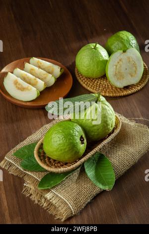 Bilder von Guave, rosa Guava, köstliche asiatische Guava, hochwertige Bilder Stockfoto