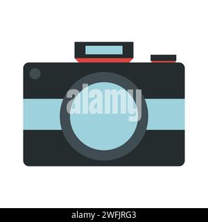Symbol „Kamera Flach“ Vektor-Illustration Stock Vektor