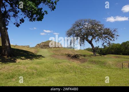 San Andres Archäologischer Park, eines der größten prähispanischen Zentren in El Salvador, Zentralamerika Stockfoto