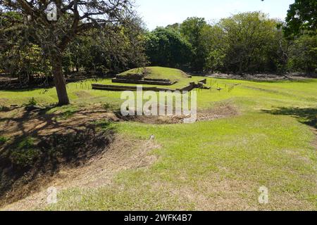 San Andres Archäologischer Park, eines der größten prähispanischen Zentren in El Salvador, Zentralamerika Stockfoto