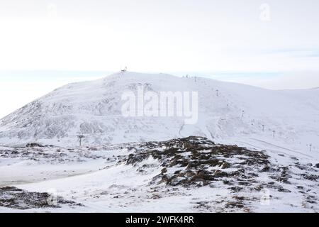 Glenshee Skigebiet, Schottlands größtes Skigebiet, Cairngorms, Glenshee Stockfoto