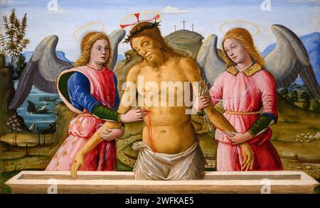 Bernardino Fungai. Gemälde des italienischen Künstlers Bernardino Fungai (1460–1516), Temperaöl und vergoldet auf Pappelholz, um 1498-1501 Stockfoto