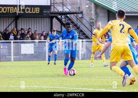 Basford FC war Gastgeber von Warrington Rylands in der NPL Premier League 2024 Stockfoto