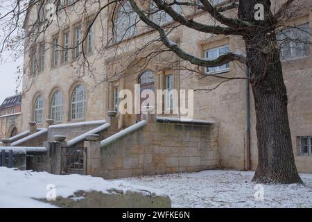 Das Hauptgebäude der Friedrich-Schiller-Universität in Jenaer Innenstadt (Deutschland, Region Thüringen) Stockfoto