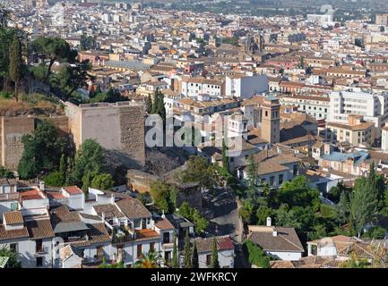 Granada - der Ausblick über die Stadt Stockfoto