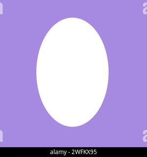 Osterei Illustration. Vorlage für Ostereier. Leeres Ei Stockfoto