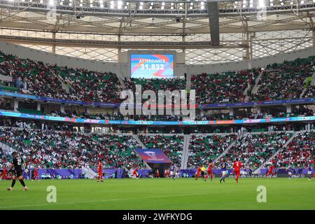 Doha, Katar. Januar 31, 2024. Allgemeine Ansicht Fußball/Fußball : AFC Asienmeisterschaft Katar 2023 Achtelfinale zwischen Bahrain 1-3 Japan im Al Thumama Stadium in Doha, Katar . Quelle: Naoki Morita/AFLO SPORT/Alamy Live News Stockfoto