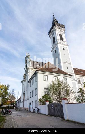 Dießen am Ammersee: Marienmünster Kirche in Oberbayern, Ammersee Lech, Oberbayern, Bayern, Bayern, Deutschland Stockfoto