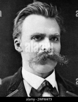 FRIEDRICH NIETZSCHE (1844-1900), deutscher Philosoph, um 1875 Stockfoto