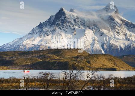 paisajes y miradores de torres del paine Stockfoto