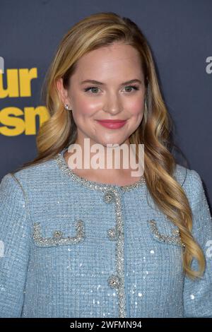 Stephanie Styles bei der Premiere der 12. Staffel der HBO Serie „Curb Your enthusiasm / Lass es, Larry!“ im DGA-Theaterkomplex. Los Angeles, 30.01.2024 Stockfoto