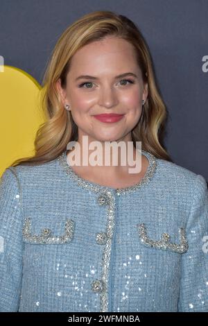 Stephanie Styles bei der Premiere der 12. Staffel der HBO Serie „Curb Your enthusiasm / Lass es, Larry!“ im DGA-Theaterkomplex. Los Angeles, 30.01.2024 Stockfoto