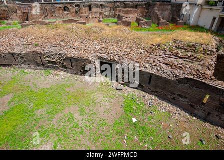 Ruinen von Ludus Magnus - Rom - Italien Stockfoto