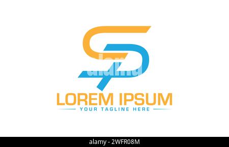 Logodesign mit SP Letter. Kreatives SP-Logo-Design. Stock Vektor