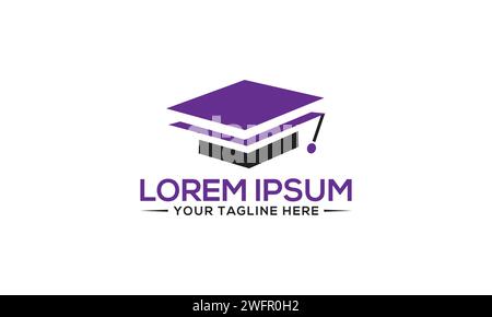 Design Des Education Logos. Kreatives und modernes Logo-Design für den Bildungsbereich. Stock Vektor