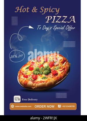 Pizza-Plakat Stock Vektor