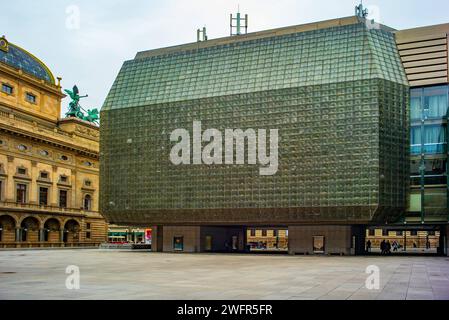 Praha, Tschechische Republik, 27. oktober 2023, nova Scena Building *** Praha, Tschechische Republik, 27. Oktober 2023, nova scena Gebäude Copyright: XWolfgangxSimlingerx Stockfoto