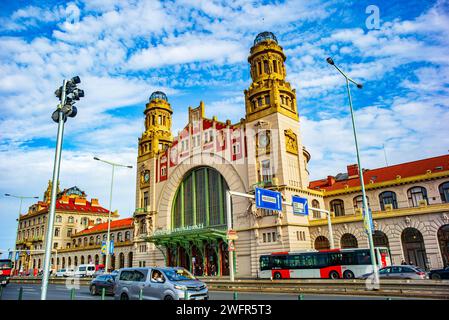 Praha, Tschechische Republik, 29. oktober 2023, Art-Deco-Bahnhof *** Praha, Tschechische Republik, 29. Oktober 2023, Art-Deco-Bahnhof Copyright: XWolfgangxSimlingerx Stockfoto