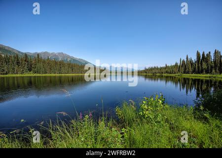 Crystal Lake in der Nähe der McCarthy Road Stockfoto